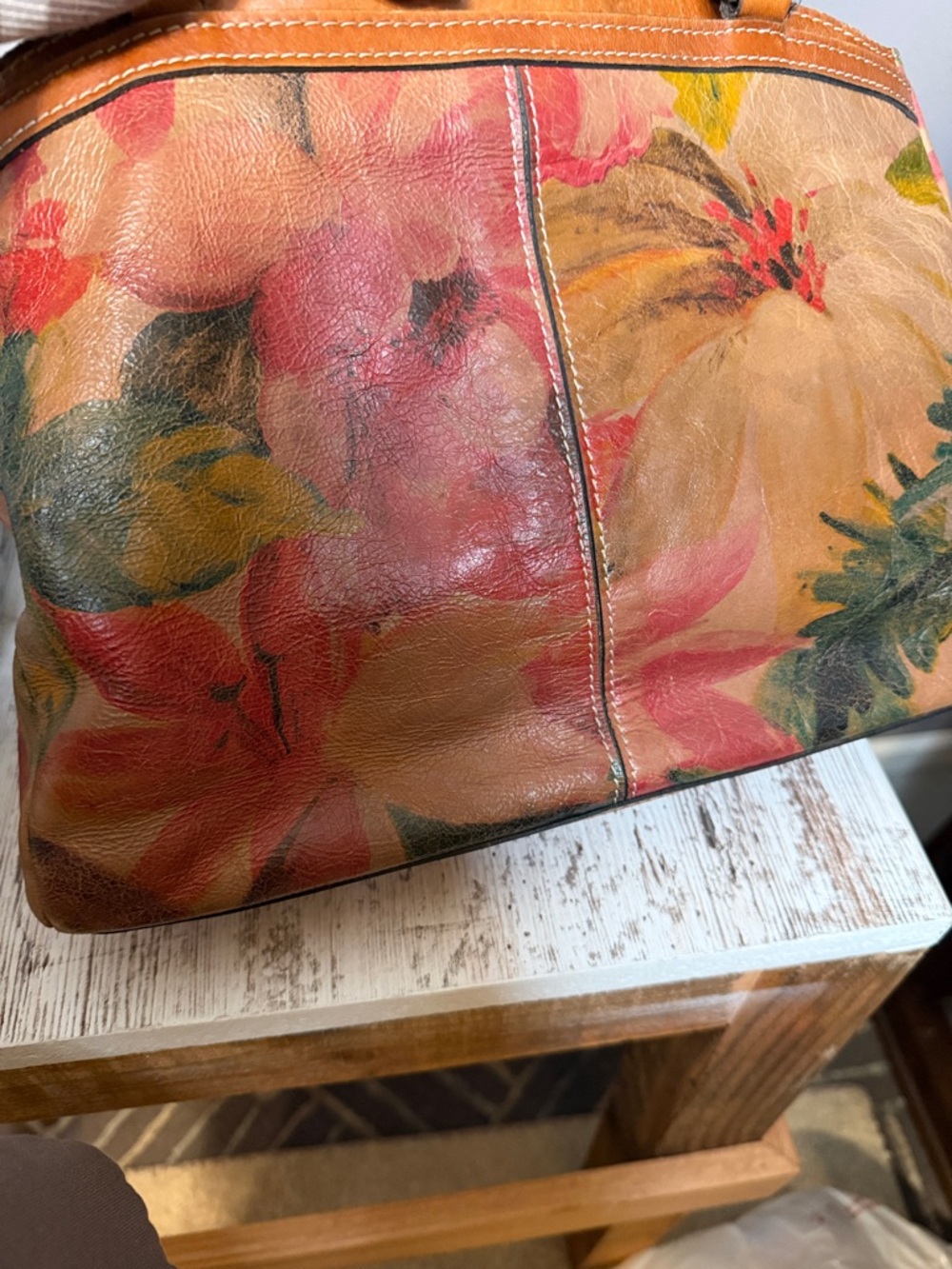 Patrica Nash Floral Print Leather Shoulder Bag in Multicolor - Picture 11 of 12